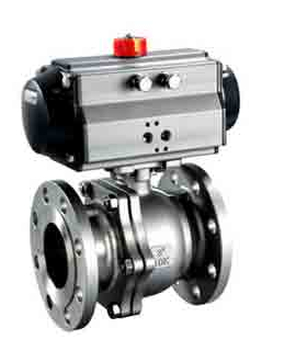 Pneumatic flange high platform ball valv