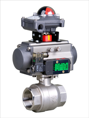 气动内螺纹二片式球阀,Q611F