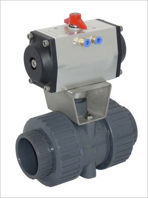 气动塑料球阀,UPVC