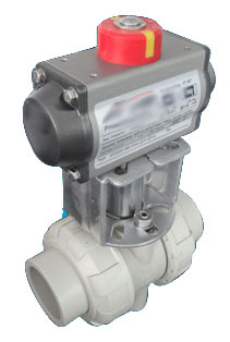 UPVC气动塑料球阀